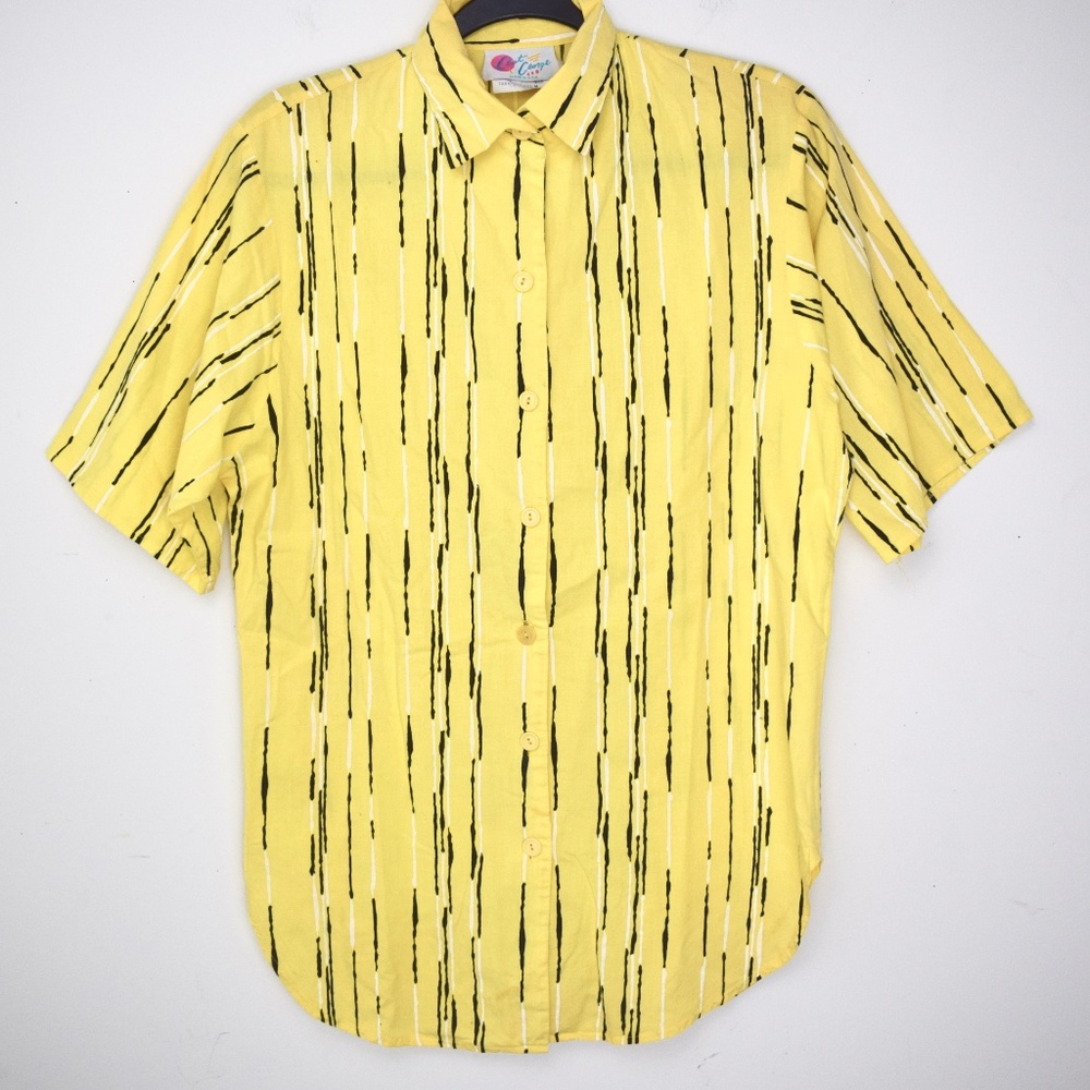 Vintage 1980s Wacky Patterned Blouse